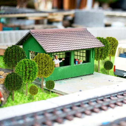 Miniatura 8 de 24 piezas de mini árboles modelo mixtos arbustos grupos de vegetación arbustos para modelo, tren, paisaje, arquitectura, árboles, modelo, paisaje