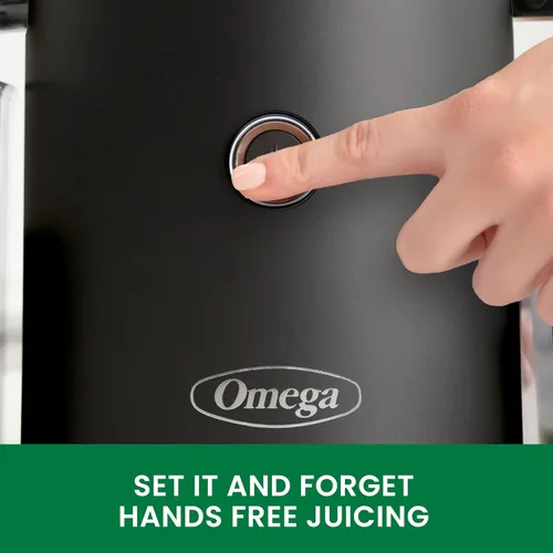 Miniatura 5 de Omega Exprimidor de Prensa en Frío por Lotes Sin Esfuerzo - Máquina Exprimidora de Masticación de Verduras y Frutas Manos Libres con capacidad de 68