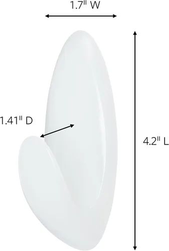 Miniatura 3 de Command Paquete económico de ganchos grandes para toallas de baño, 6 ganchos de pared grandes con 6 tiras resistentes al agua Command, 2 paquetes