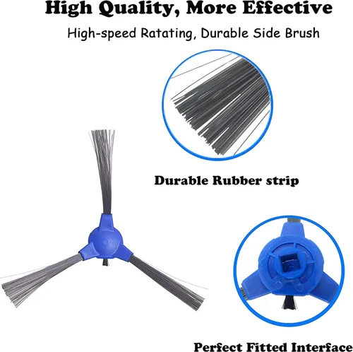 Miniatura 2 de Repuesto de cepillo lateral para aspiradora Eufy RoboVac 11S, RoboVac 12, RoboVac 15C, RoboVac 30, RoboVac 30C, RoboVac 35C, paquete de 6