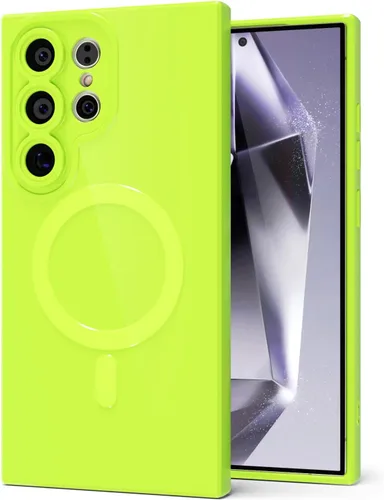 Miniatura 59 de Svanove para Samsung Galaxy S22 Funda de teléfono de silicona magnética, compatible con Magsafe, linda para mujeres, brillante color brillante, gel