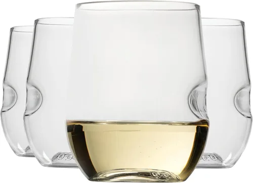 Miniatura 12 de GOVINO Copas de vino de plástico irrompibles – Cristalería Tritan irrompibles sin tallo, tazas elegantes que parecen vidrio, 12 onzas, juego de 2