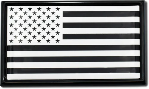 Miniatura 9 de Elektroplate Emblema cromado de metal de la bandera de Estados Unidos, tamaño del automóvil de 3.4 x 2.2 pulgadas, resistente a la intemperie Cromo