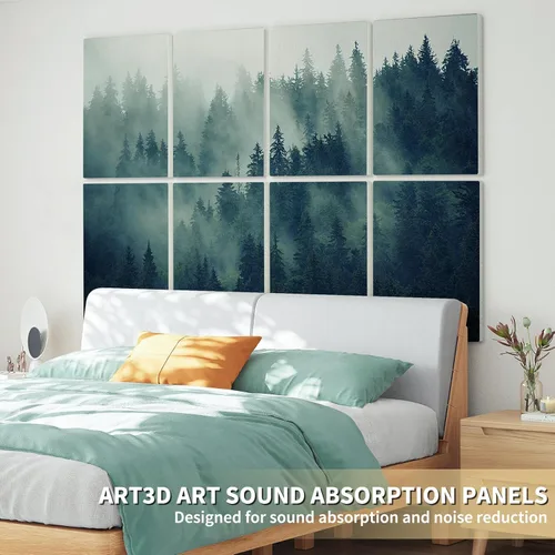 Miniatura 8 de Art3d Paneles de pared insonorizados de 48 x 32 pulgadas, paquete de 8 paneles acústicos de pared decorativos absorbentes de sonido para sala