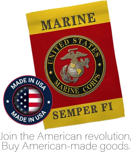 Miniatura 5 de Bandera del Cuerpo de Marines de los Estados Unidos USMC Semper Fi de doble cara para decoración de césped, regalo para casa, jardín, patio