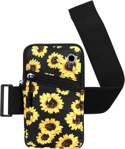 Miniatura 8 de Funda para brazaletes para teléfono celular para mujer, compatible con teléfono celular de 6.28 pulgadas, pantalla completa, color negro