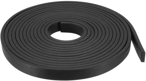Miniatura 63 de uxcell Tira de sello de goma rectangular maciza, 0.197 in de ancho, 0.118 in de grosor, 3.3 ft de largo, color negro