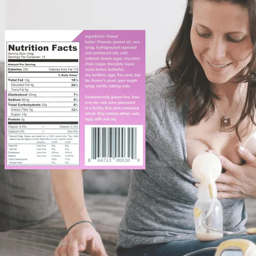 Miniatura 2 de Bessie's Best Lactation Cookies Apoyo para la lactancia Avena con mantequilla de maní y chispas de chocolate Aumentar el suministro de leche