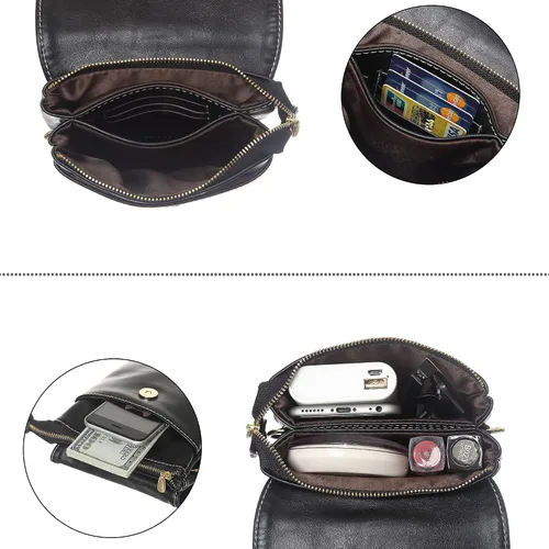 Miniatura 3 de MINICAT - Bolso cruzado para mujer, pequeño, bolsillos espaciosos, para celular, bolsa de mano para mujer