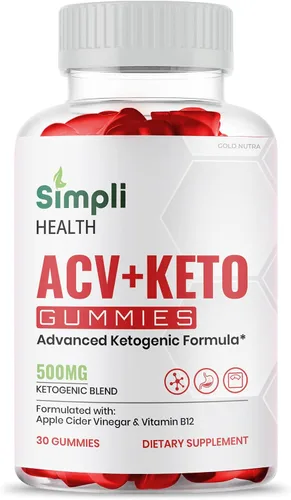 Miniatura 7 de Paquete de 3 gomitas Simpli Health ACV Keto, máxima fuerza