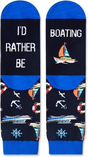 Miniatura 3 de Zmart Funny Football Basketball Softball Volleyball Boating Gifts For Men Women, Unisex Novelty Sailing Rugby Socks