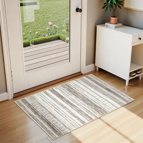Miniatura 70 de Tortania - Tapete de 2x3 pies para sala, tapete suave y lavable de estilo bohemio marroquí y rústico para interiores, habitación, oficina y debajo