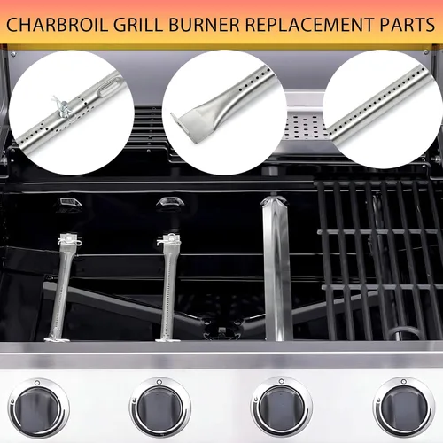 Miniatura 3 de Reemplazo de quemadores de parrilla para Charbroil Performance 2 quemadores 463660021 463660421, Placas de calor G325-0002-W1 para Char-broil