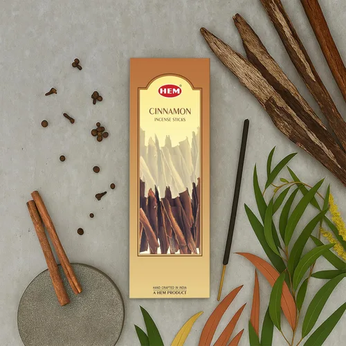Miniatura 7 de Hem Varitas de incienso de canela (120 varillas, 6 cajas en el interior), 9 pulgadas de largo, 0.71 onzas por caja, perfectas para meditación