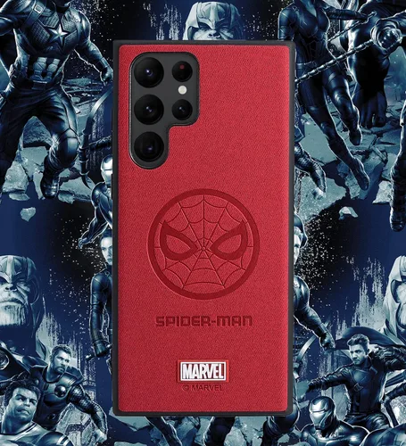 Miniatura 8 de Funda para Galaxy S22 Ultra 5G, con personaje de superhéroe para Samsung Galaxy S22 Ultra, funda de piel roja