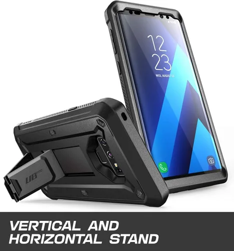 Miniatura 3 de SUPCASE Funda para Galaxy Note 9 con protector de pantalla (Unicorn Beetle Pro), [soporte integrado y clip para cinturón] Funda protectora Negro