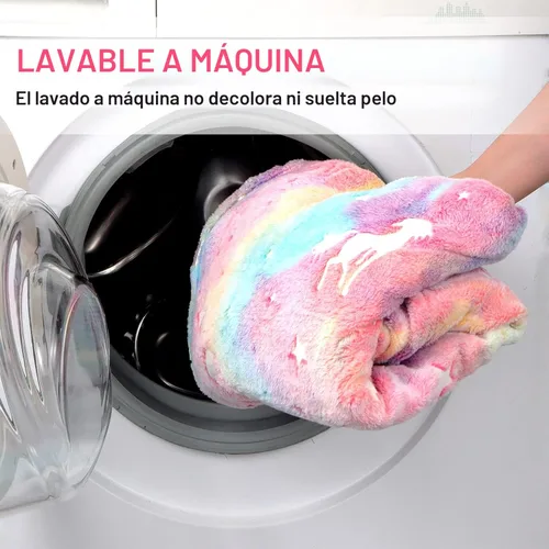 Miniatura 5 de SALIMAH Manta que brilla en la oscuridad, regalos de unicornios para niñas, juguetes para niñas de 2, 3, 4, 5, 6, 7, 8, 9, 10 años, mantas suaves