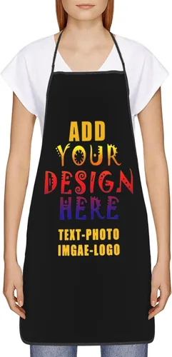 Miniatura 2 de Delantales personalizados para añadir nombre, logotipo, texto, foto, diseño de imagen, delantal de chef para grandes regalos