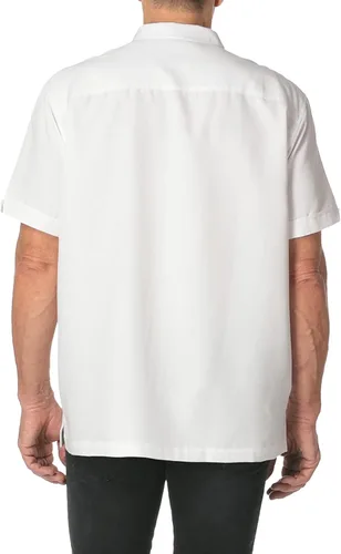 Miniatura 2 de Cubavera Camisa de campamento cubana de manga corta para hombre con paneles de inserción de contraste
