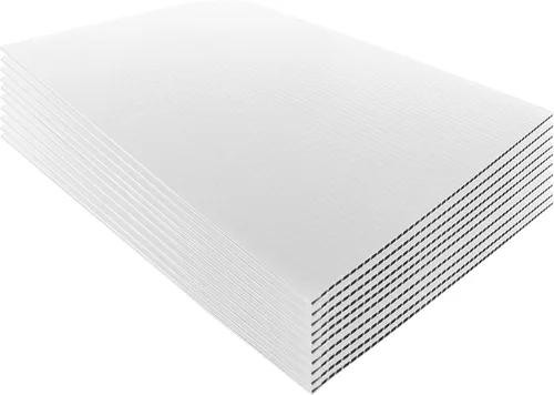 Miniatura 2 de Tablero de Plástico Corrugado 12x18 2 Pack Negro, Tablero de Cartel Grande. Láminas de Cartón Corrugado de Plástico Coroplast 12x18 para Carteles.