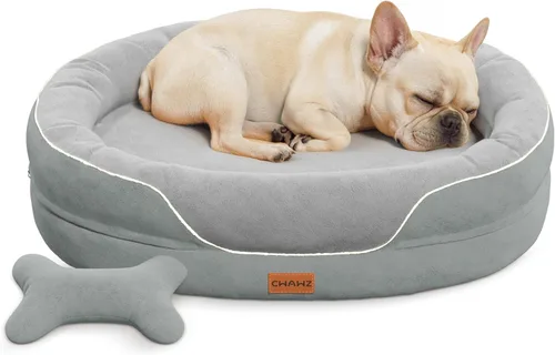Miniatura 14 de CWAWZ Cama ortopédica XL para perro, cama extragrande para perros, sofá para perros de gran tamaño con refuerzos envolventes completos, cama Gris