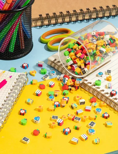 Miniatura 3 de 200 cuentas de arcilla polimérica para el regreso a clases, joyería de regreso a clases, cuentas para profesores para hacer pulseras, collares