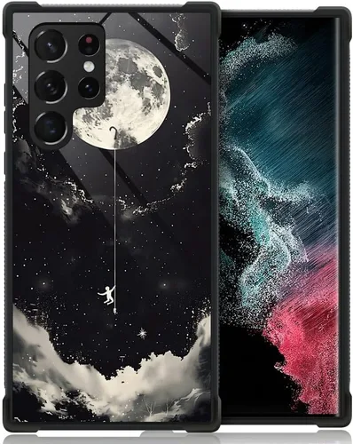 Miniatura 9 de CARLOCA Funda compatible con Samsung Galaxy S22 Ultra, increíble diseño de patrón de luz espacial nebulosa para niñas y niños, a prueba de golpes