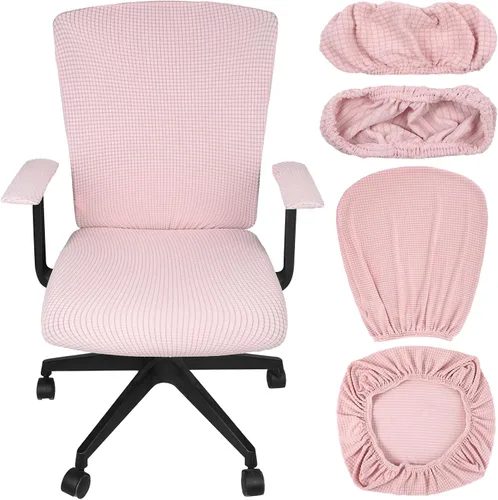 Miniatura 18 de Tallew Juego de 4 Fundas para Silla de Oficina Fundas Universales para Computadora Fundas Elásticas para Silla de Oficina Fundas para Respaldo