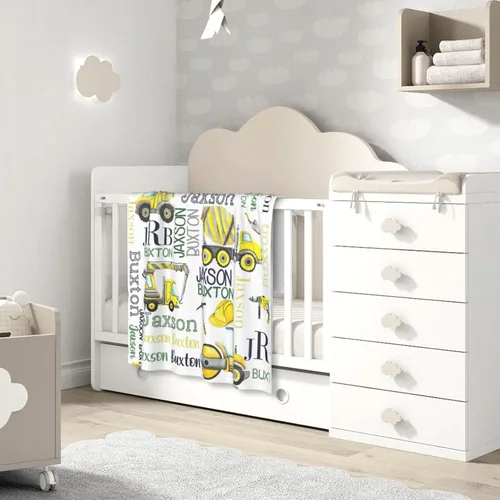Miniatura 2 de Manta de bebé personalizada para niños y niñas, regalos de bebé personalizados de elefante, manta de bebé personalizada para niñas y niños, mantas