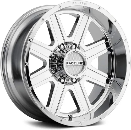 Miniatura 7 de Ruedas Raceline 940M HOSTAGE Negras Con Acabado Mecanizado 16X8" 5X114.3 Patrón de Pernos 0mm Desplazamiento/(4.5"E/S) 8 Radios Aluminio Ruedas