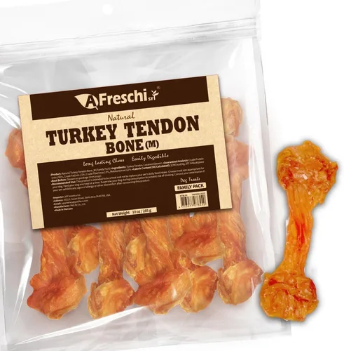 Miniatura 17 de AFreschi - Premios masticables de tendón de pavo para perros y cachorros, Signature Series, ingrediente de EE. UU., hipoalergénico, fácil