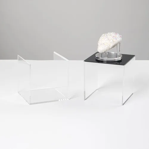 Miniatura 3 de Contenedores cuadrados de acrílico transparente con tapa, cajas de almacenamiento, figuras de acción para el hogar, juguetes organizadores