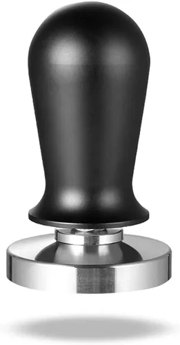 Miniatura 8 de Manipulador de café de 2.008 in de acero inoxidable, base plana, base plana para café, base plana, barista, oficina, familia, accesorios
