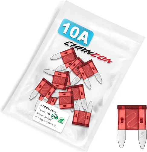 Miniatura 16 de Chanzon Fusible de hoja mini ATM/APM de 7.5 A con certificación UL, 10 fusibles automáticos de 7.5 amperios y 32 V, soplado rápido para automóvil