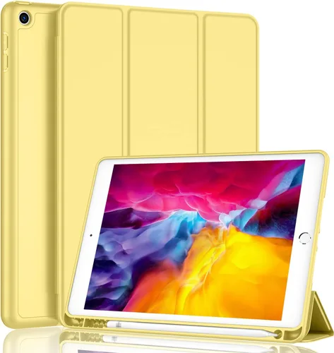 Miniatura 17 de iMieet Funda para iPad 9.7 (modelo 2018/2017, 6ª/5ª generación), funda inteligente con soporte para lápiz y parte trasera de silicona suave de piel