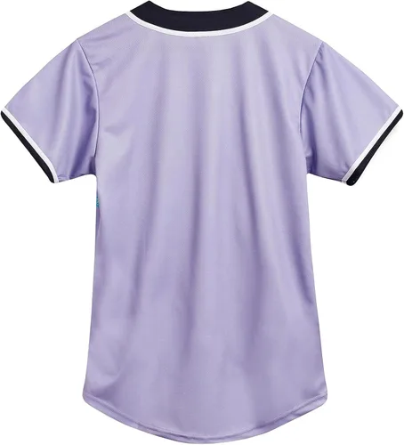 Miniatura 38 de Ropa de los años 90 para mujer, traje unisex de hip hop para fiesta, camiseta de béisbol Bel Air, camisa de manga corta con botones