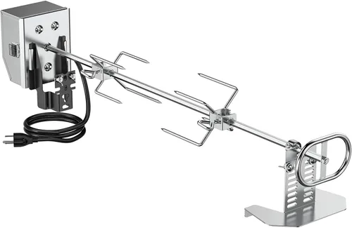 Miniatura 6 de Kit de rotisería OnlyFire de acero inoxidable con accesorios para parrilla y motor eléctrico de 6 vatios 110V para parrillas de gas - Varilla