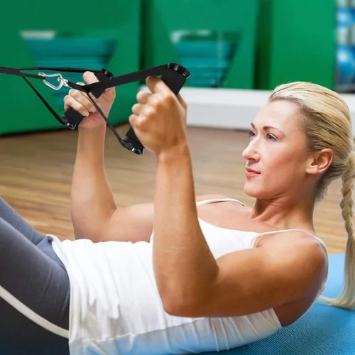 Miniatura 8 de SEWACC 1 par de asas de cable para tirar, manijas de ejercicio de gimnasio, bandas de resistencia, reemplazo de mango de ejercicio resistente