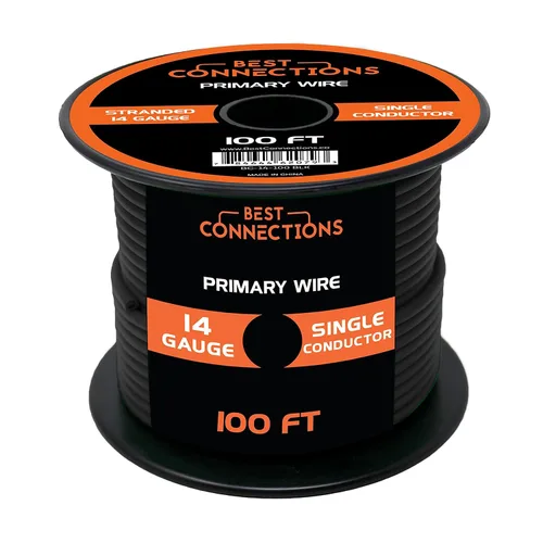 Miniatura 32 de BEST CONNECTIONS Cable primario automotriz – 100 pies (varias opciones de color) Ideal para remolques, altavoces y circuitos de iluminación Verde