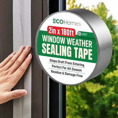 Miniatura 23 de ECOHomes Cinta de sellado para ventanas Cinta de sellado de clima de invierno para bloquear corrientes de aire frío a través de huecos de ventanas