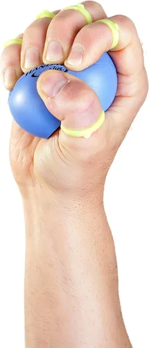 Miniatura 5 de Handmaster Plus Ejercitador de mano de terapia física – Ejercitador de antebrazo con bola de alivio de estrés – Pelotas de terapia de mano