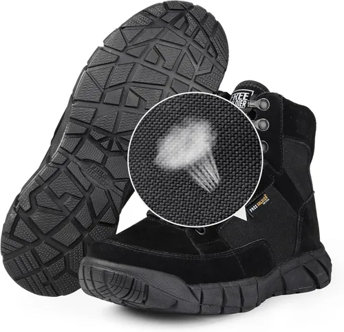 Miniatura 4 de FREE SOLDIER Waterproof Hiking Work Boots Men's Tactical Boots 6 Inches Lightweight Military Boots Breathable Desert Boots