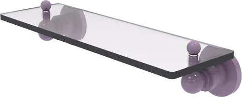 Miniatura 3 de Allied Brass AP-1/16 Astor Place - Estante de cristal con bordes biselados, color negro mate Mate negro