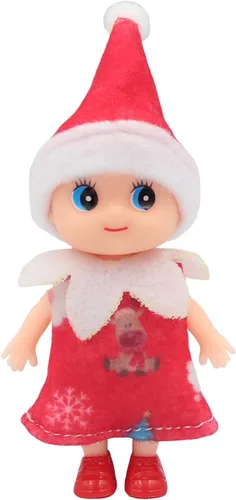 WULEEUPER - Muñecas pequeñas de elfo bebé | Decoración navideña de elfo en miniatura | Regalo para recién nacido | Muñecas de bebé para niña y niño