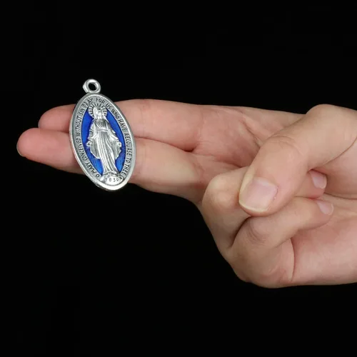 Miniatura 4 de Medalla milagrosa/San Benito/Crucifijo Crucifijo Colgantes para DIY Rosario Collar Joyería Fabricación de Cuentas de Oración