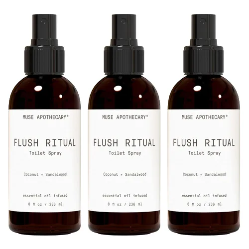 Miniatura 44 de Muse Apothecary Flush Ritual - Aerosol para inodoro aromático y refrescante, usar antes de ir, 2 onzas, infundido con aceites esenciales naturales