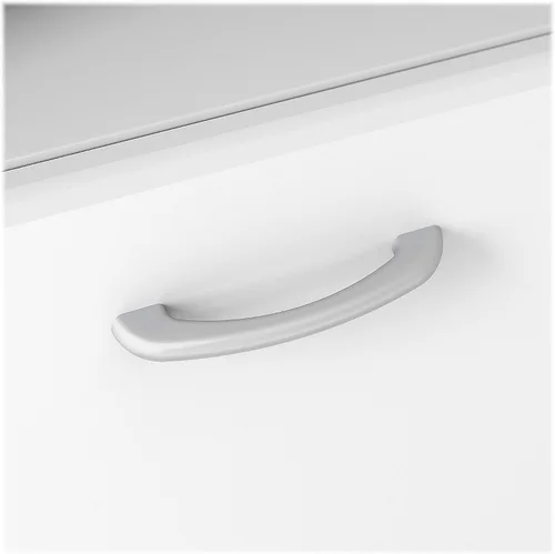 Miniatura 5 de Bush Furniture Cabot - Escritorio para computadora en forma de L con gabinete, 60W, en lino blanco roble