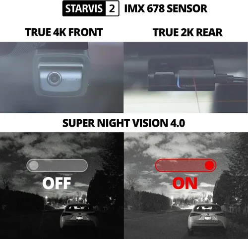 Miniatura 3 de THINKWARE U3000 4K Dash Cam delantera y trasera 2CH STARVIS 2 Sensor visión nocturna súper visión para cámara de coche 5GHZ WiFi GPS Radar modo
