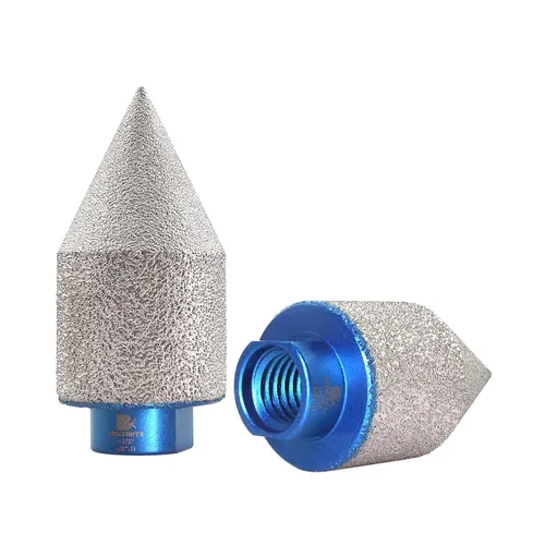 Miniatura 15 de Broca biseladora de diamante, brocas de fresado de dedo de diamante, BRSCHNITT 0-1 3/8 pulgadas (0.000 in-1.378 in) con rosca 5/8-11 para agrandar