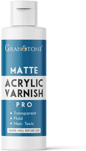 Miniatura 9 de GRANOTONE Barniz de acabado acrílico de alto brillo transparente de 100 ml, no amarillea, no tóxico, anticraquelado de 3.38 fl oz para artistas